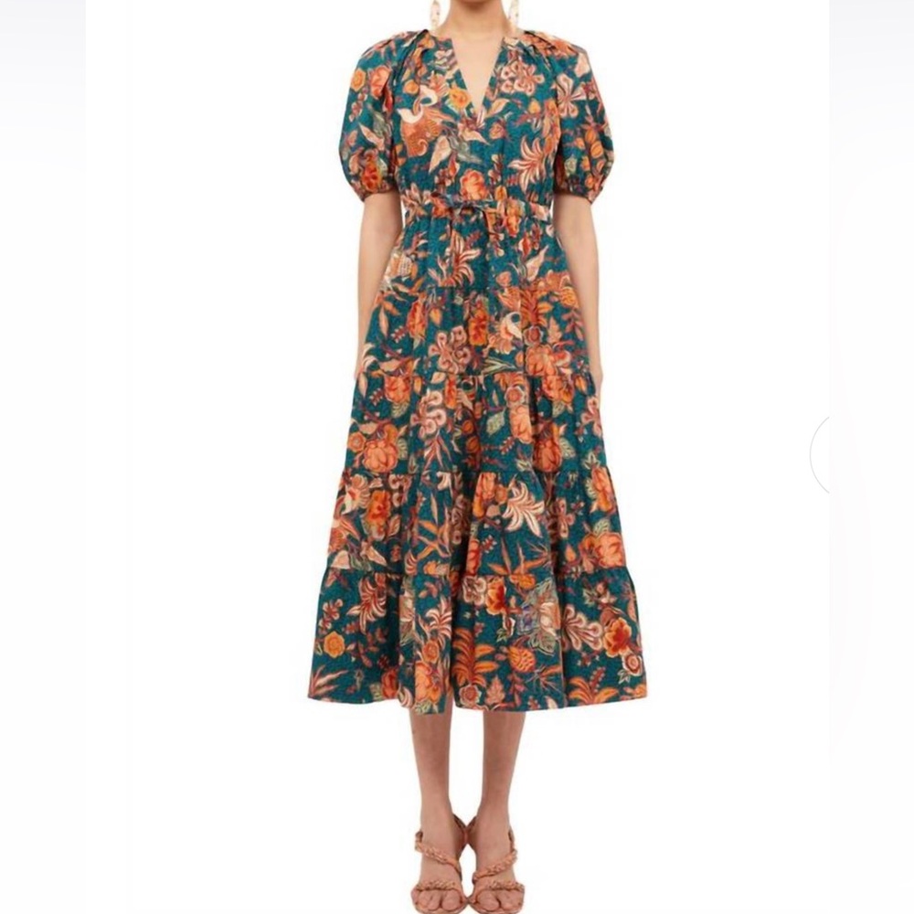 ULLA JOHNSON olina dress in delphinium Sz 10
